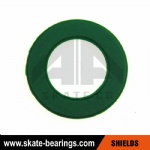 AKA skate bearings Rubber Shields Green