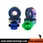 AKA Kick Scooter bearings with colorful titanium